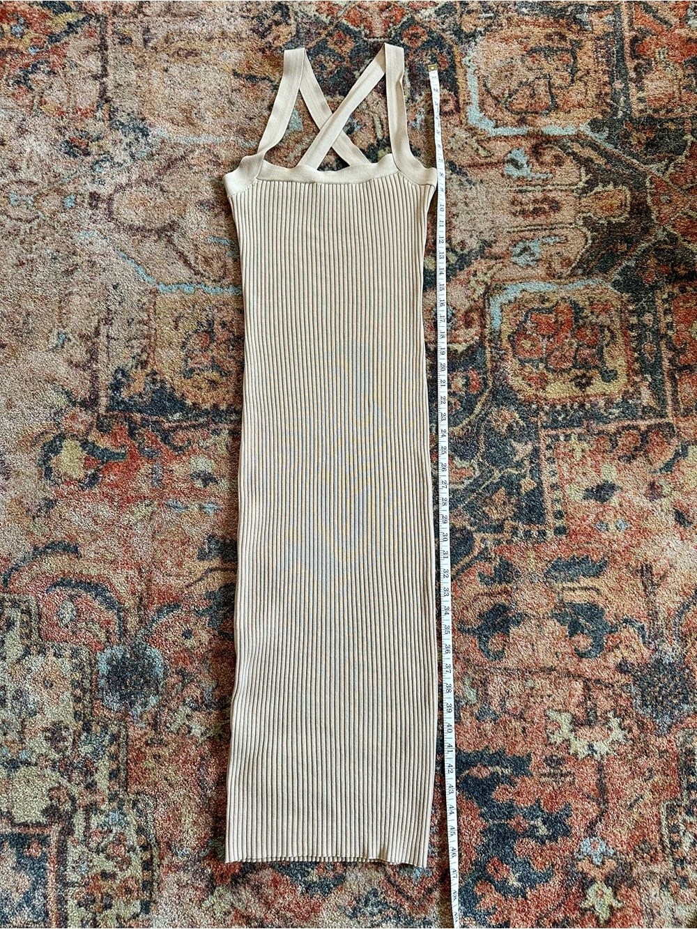 ASOS Beige Ribbed Knit Tank - Picture 3 of 5